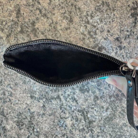 NWT Rareform BLUE and WHITE Coin Cosmetics Cables Pouch - Picture 3 of 6